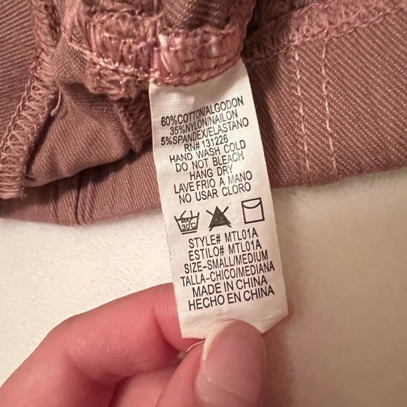 Mauve Moto Jeggings with Gold Zippers - Picture 8 of 8